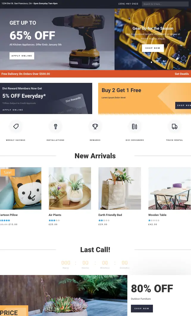 mockup e-commerce